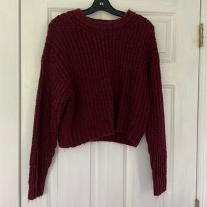 American Eagle Burgundy Sweater Size Small